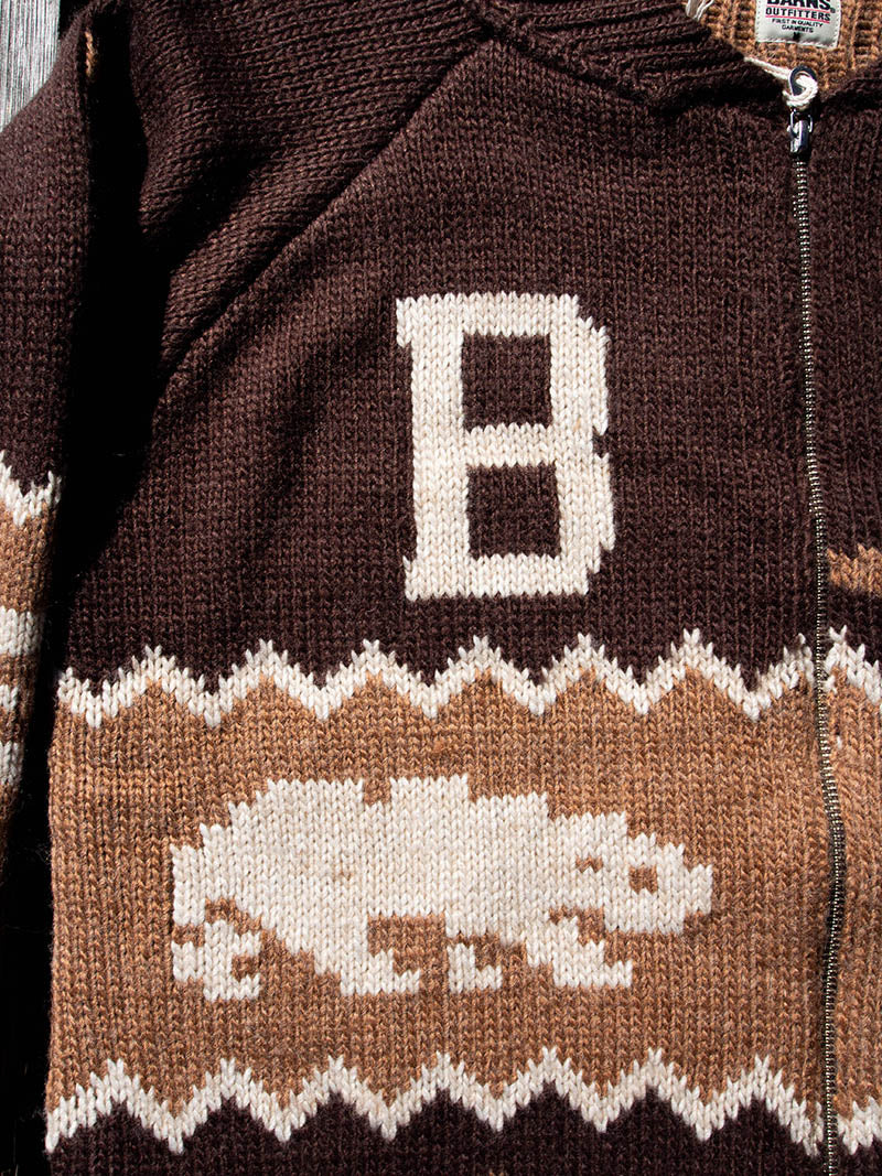 Zip Up Cowichan Cardigan