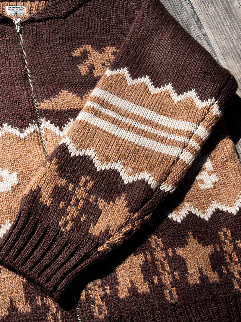 Zip Up Cowichan Cardigan