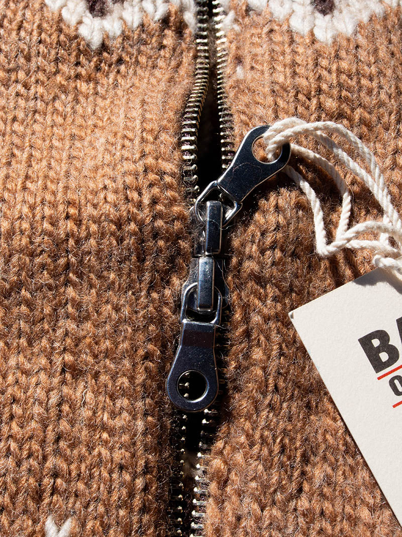 Zip Up Cowichan Cardigan