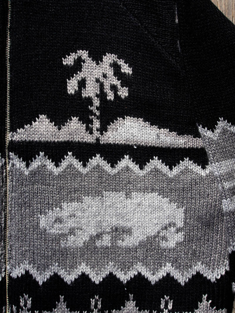 Zip Up Cowichan Cardigan