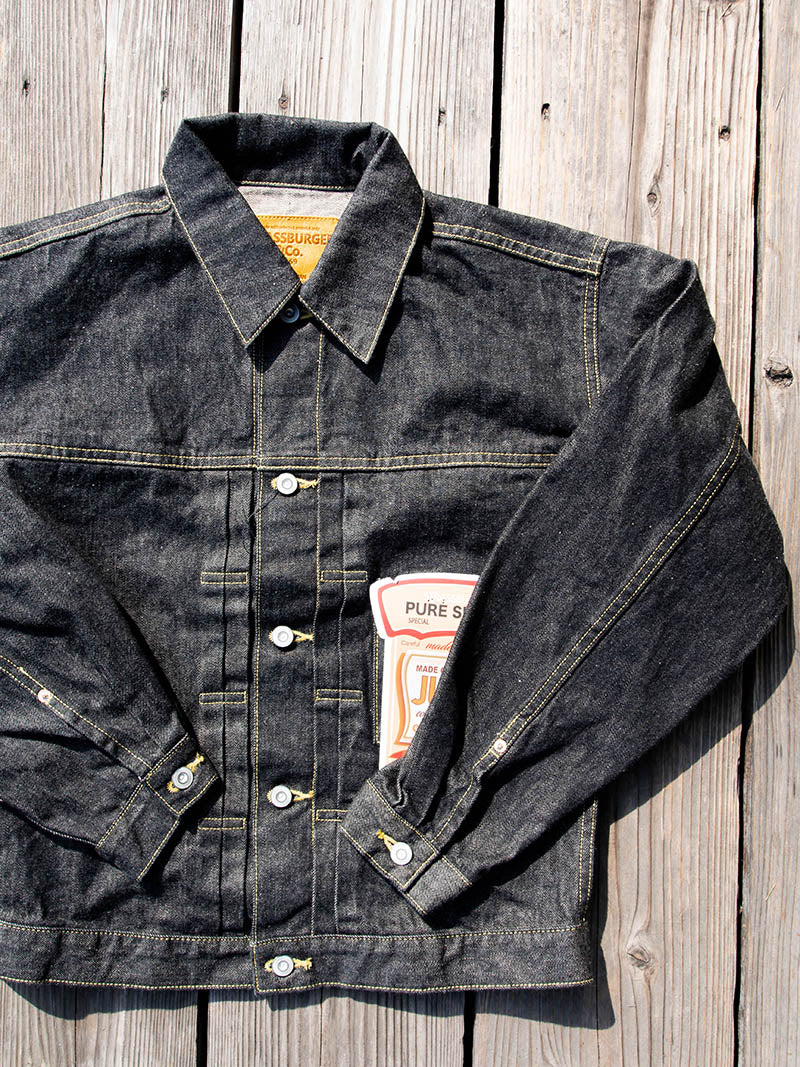SBJ-145-305BK JUNBO 14.5oz 1st JACKET WWⅡ -Black Denim-