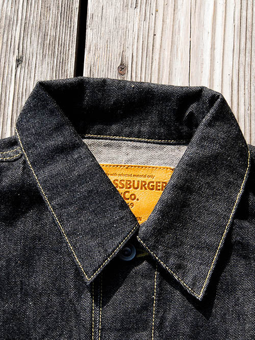 SBJ-145-305BK JUNBO 14.5oz 1st JACKET WWⅡ -Black Denim-