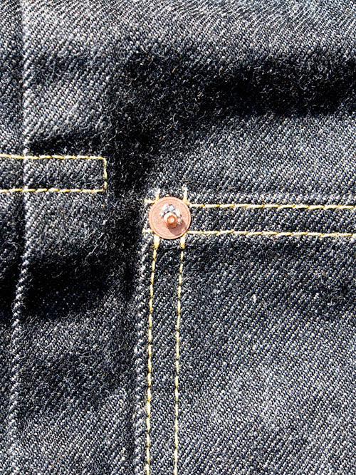 SBJ-145-305BK JUNBO 14.5oz 1st JACKET WWⅡ -Black Denim-