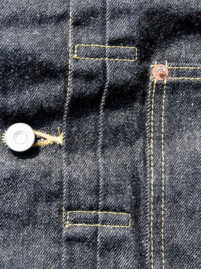 SBJ-145-305BK JUNBO 14.5oz 1st JACKET WWⅡ -Black Denim-