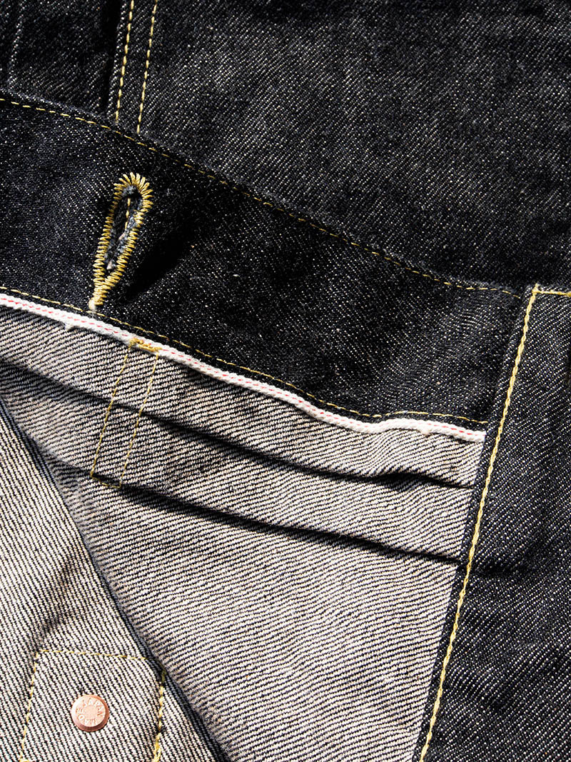 SBJ-145-305BK JUNBO 14.5oz 1st JACKET WWⅡ -Black Denim-