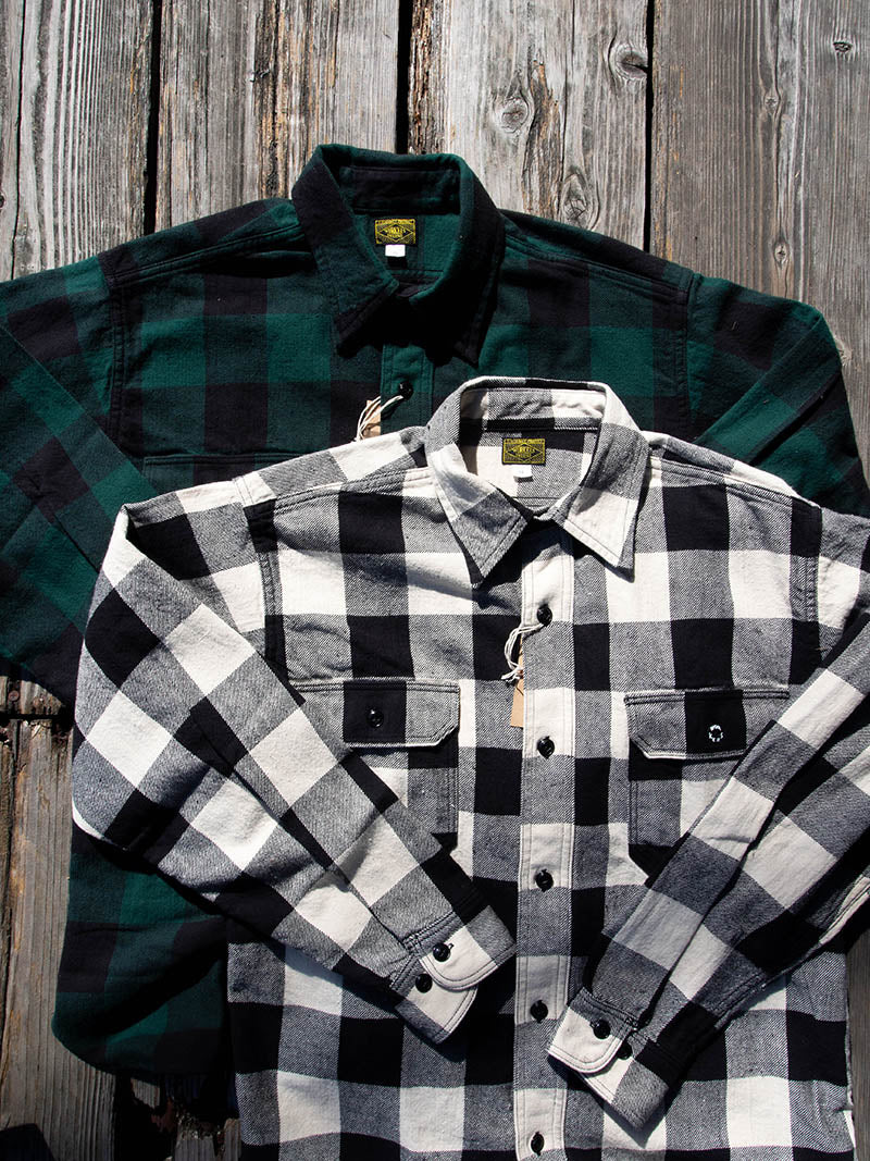 Deluxe Shirt, Open Front, Buffalo Check