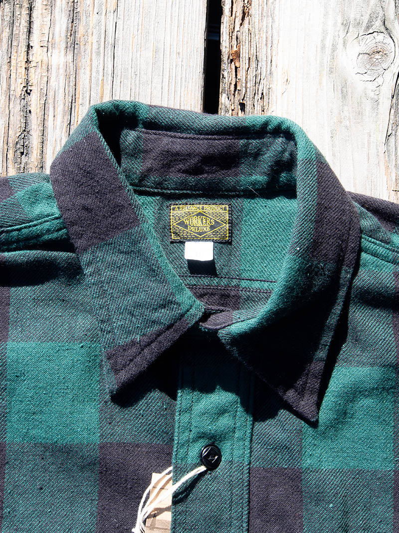 Deluxe Shirt, Open Front, Buffalo Check