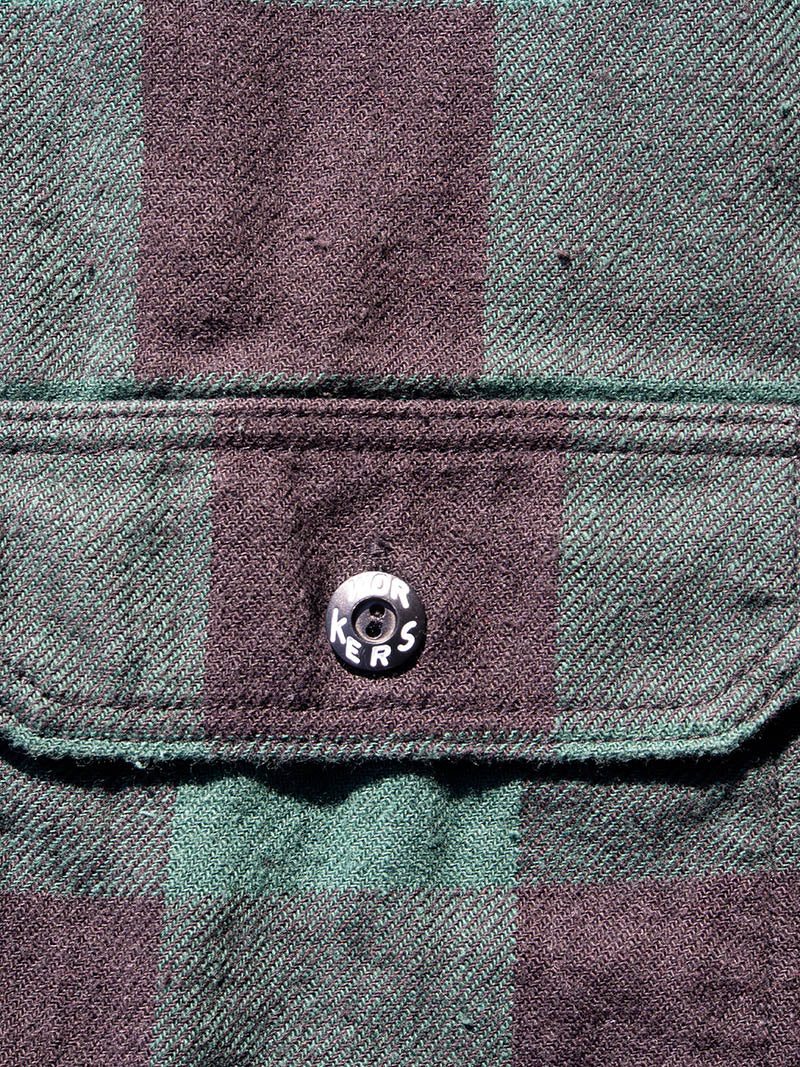 Deluxe Shirt, Open Front, Buffalo Check