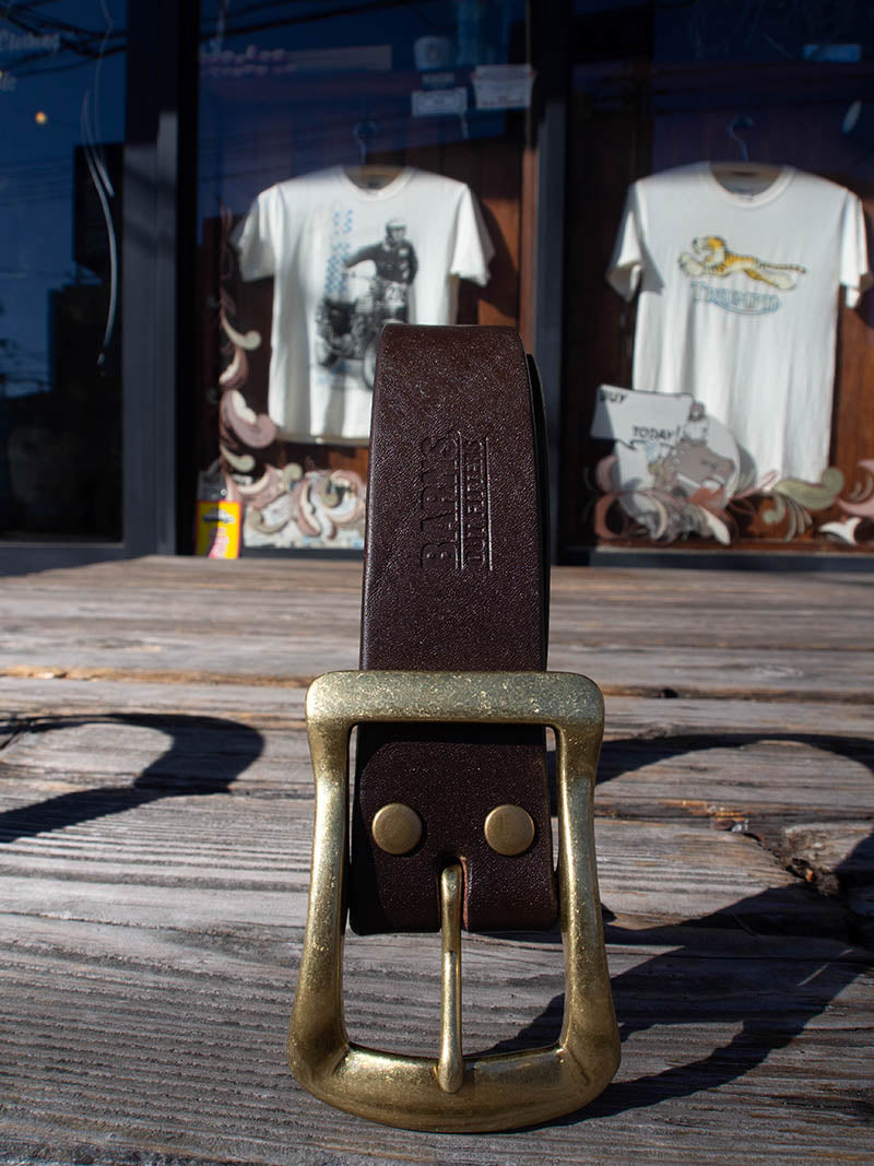 "STANDARD" Big Buckle 40mm Leather Belt