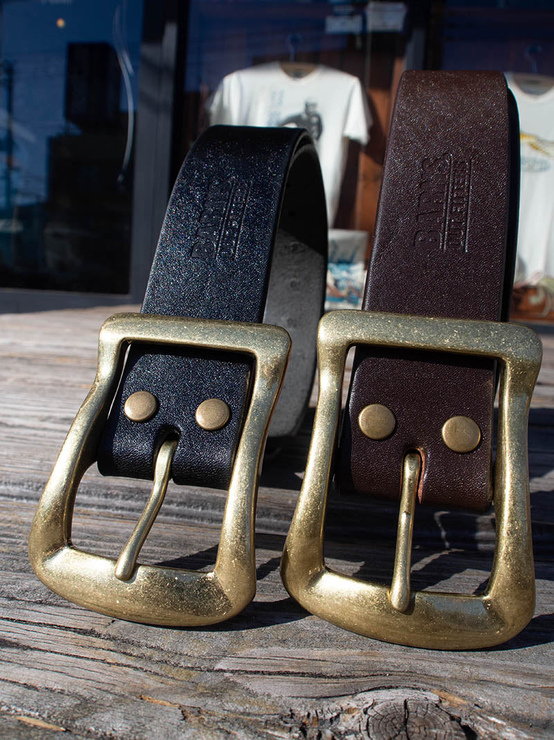 "STANDARD" Big Buckle 40mm Leather Belt