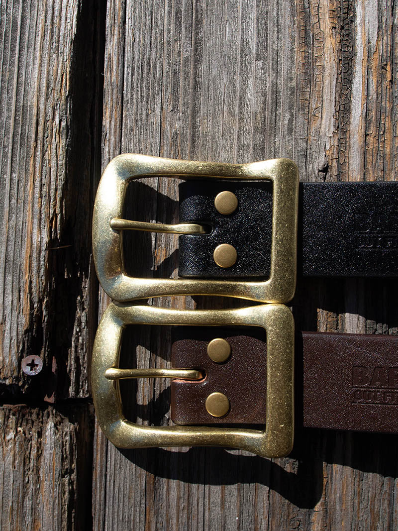 "STANDARD" Big Buckle 40mm Leather Belt