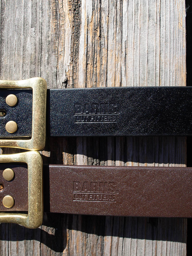 "STANDARD" Big Buckle 40mm Leather Belt