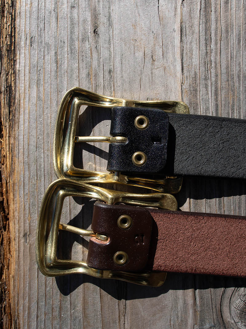 "STANDARD" Big Buckle 40mm Leather Belt
