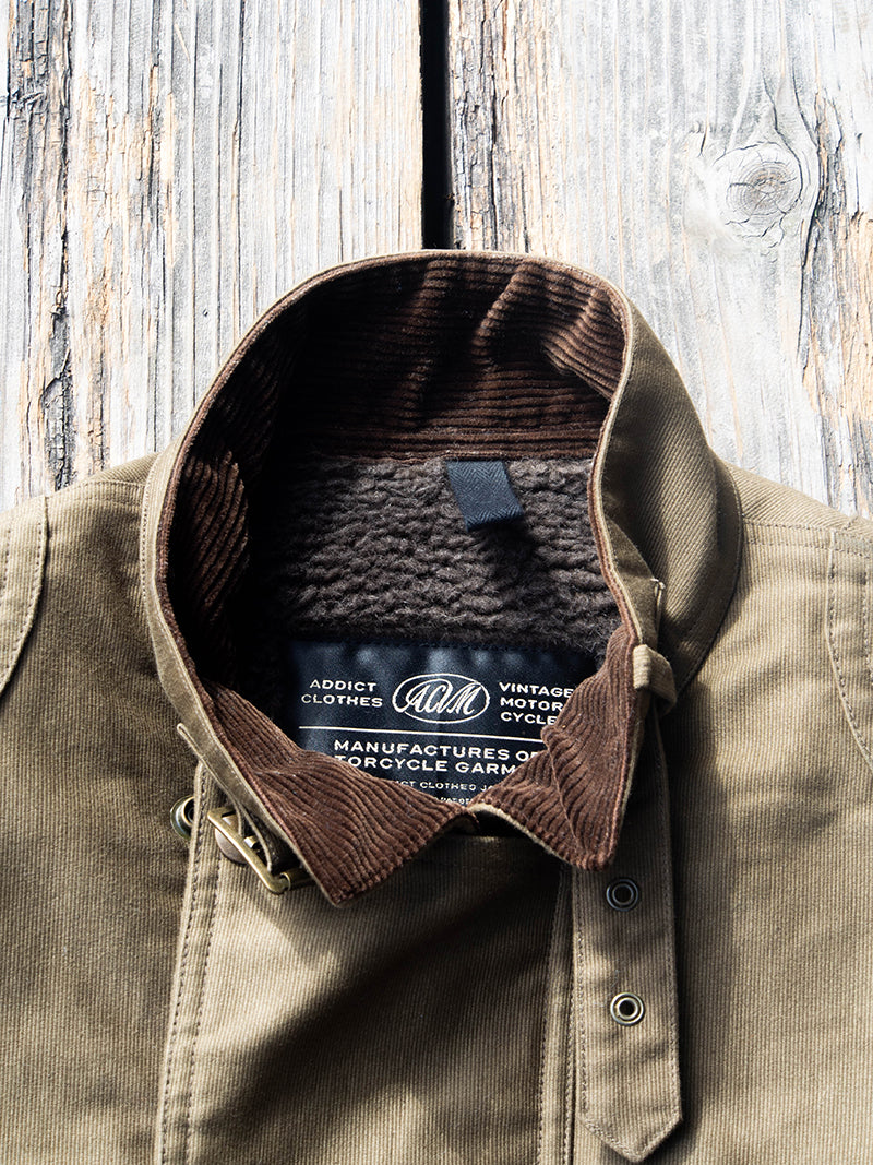 ACV-01 MILITARY ULSTER JACKET -Khaki Green-