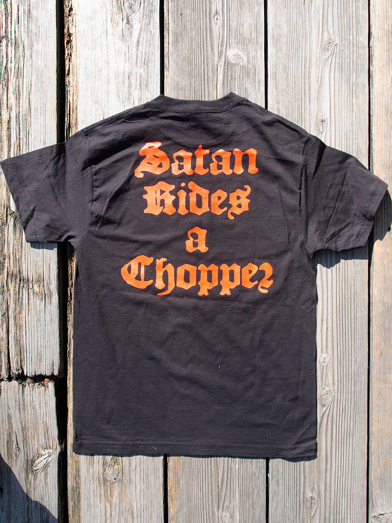 "CUT-RATE" GOD/SATAN RIDES TEE
