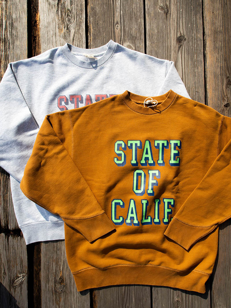 ”STATE OF CALIF" ATHLETIC CREW SWEAT