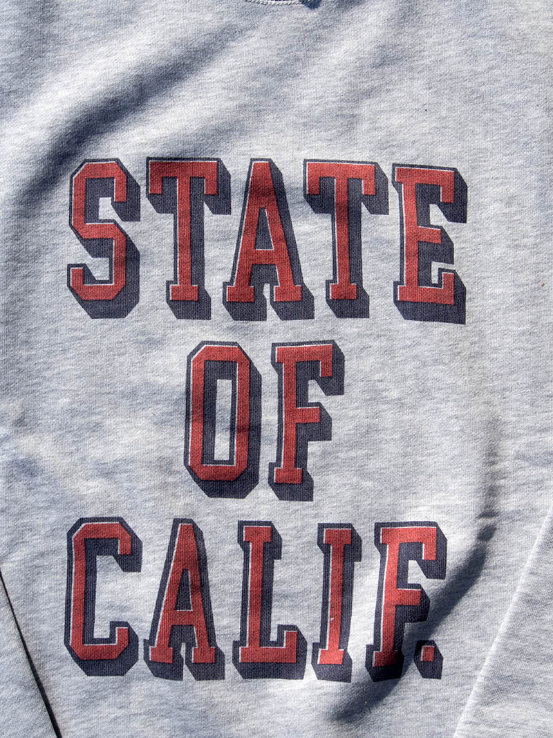 ”STATE OF CALIF" ATHLETIC CREW SWEAT