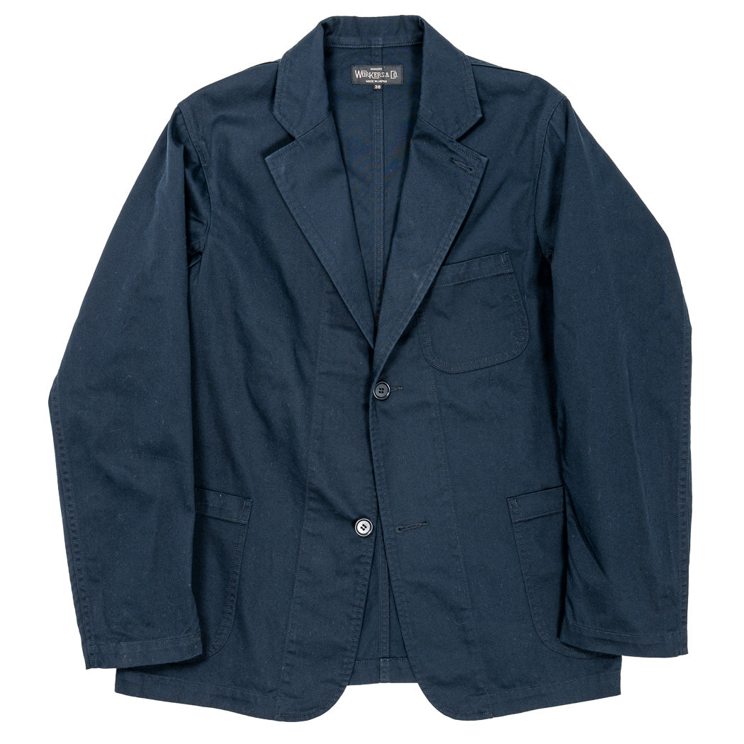 Lounge Jacket, 8 oz Navy Chino