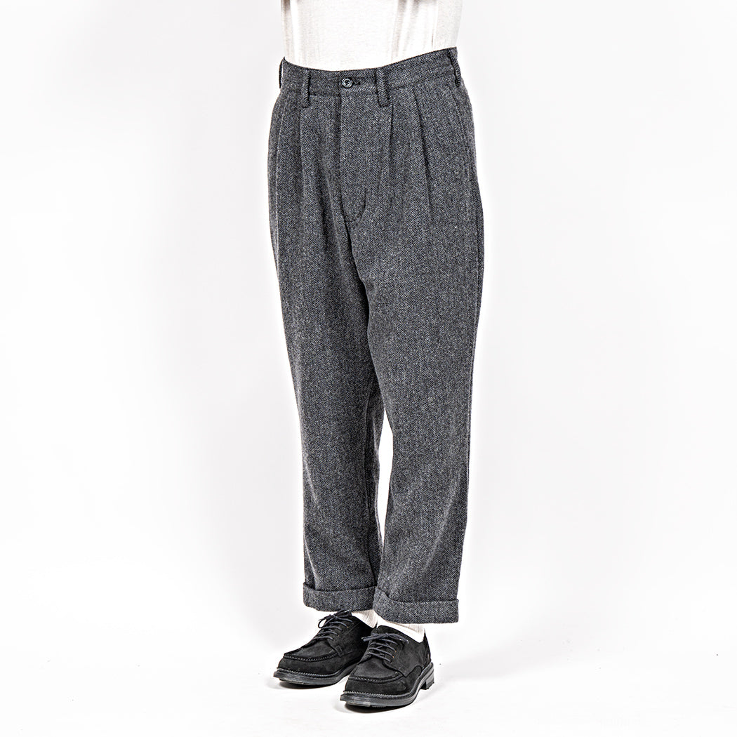 WORKERS Trousers, Wool Cotton Tweed