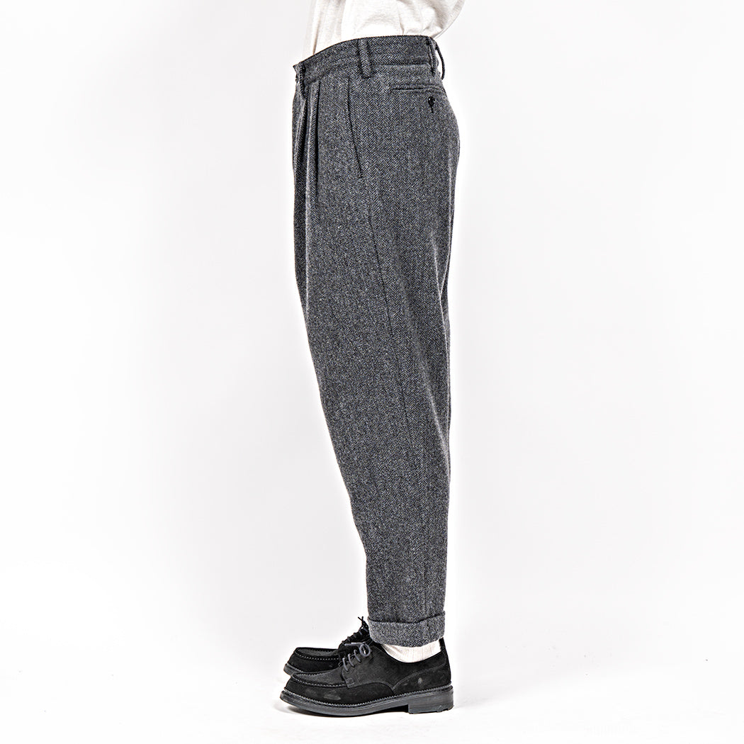 WORKERS Trousers, Wool Cotton Tweed