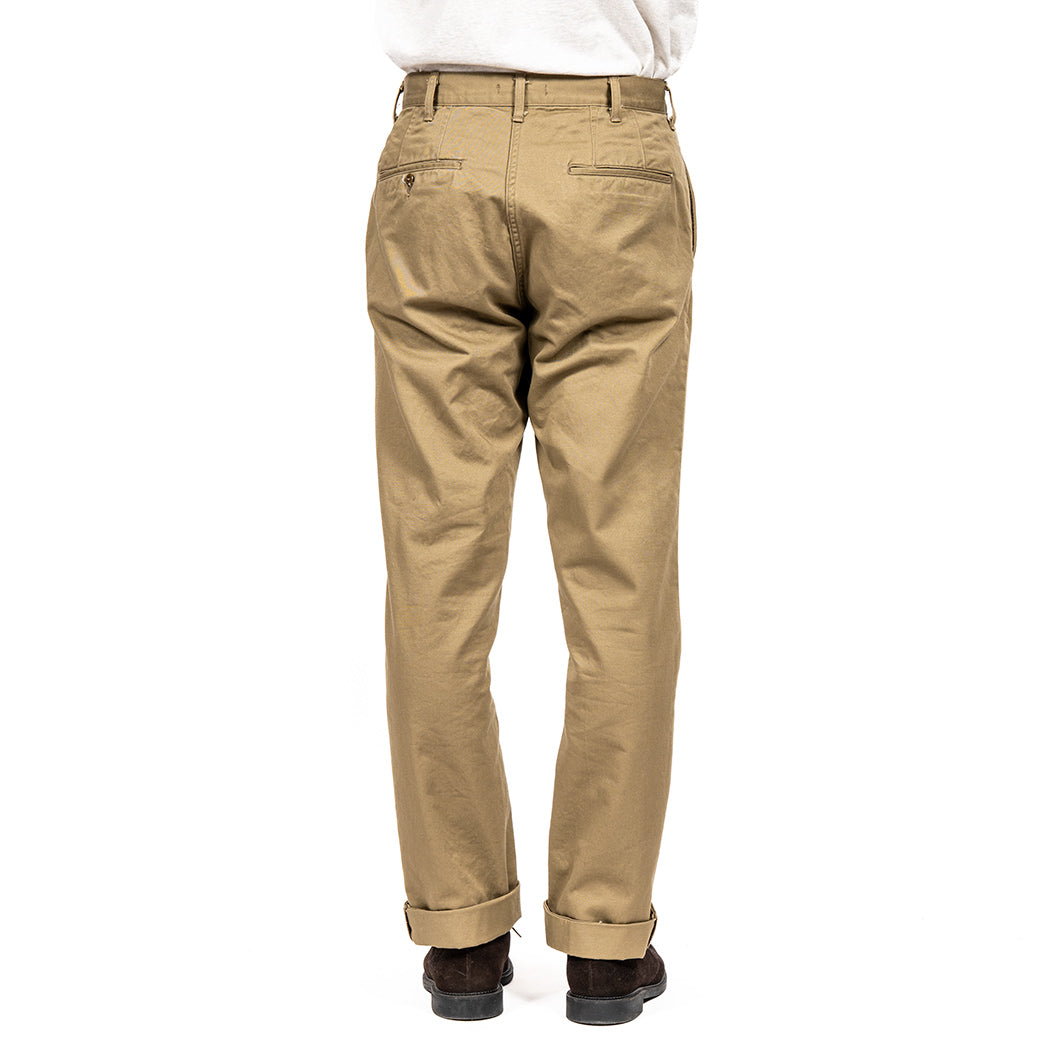 Officer Trousers, Regular Fit, 8 oz Light Chino, Beige