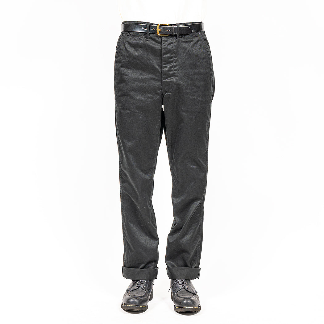 Officer Trousers, Regular Fit, Type 2, Black Chino