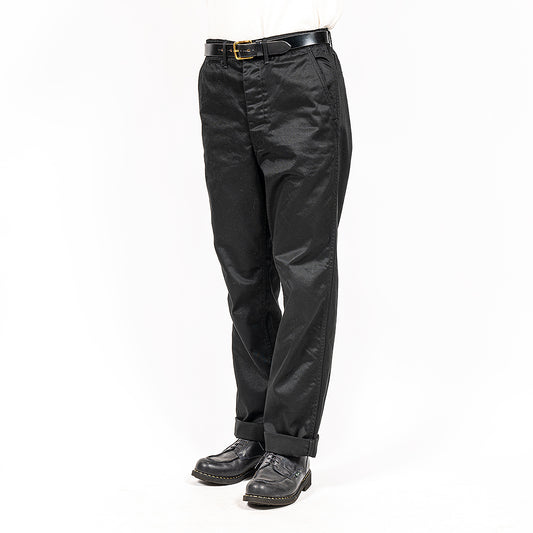 Officer Trousers, Regular Fit, Type 2, Black Chino