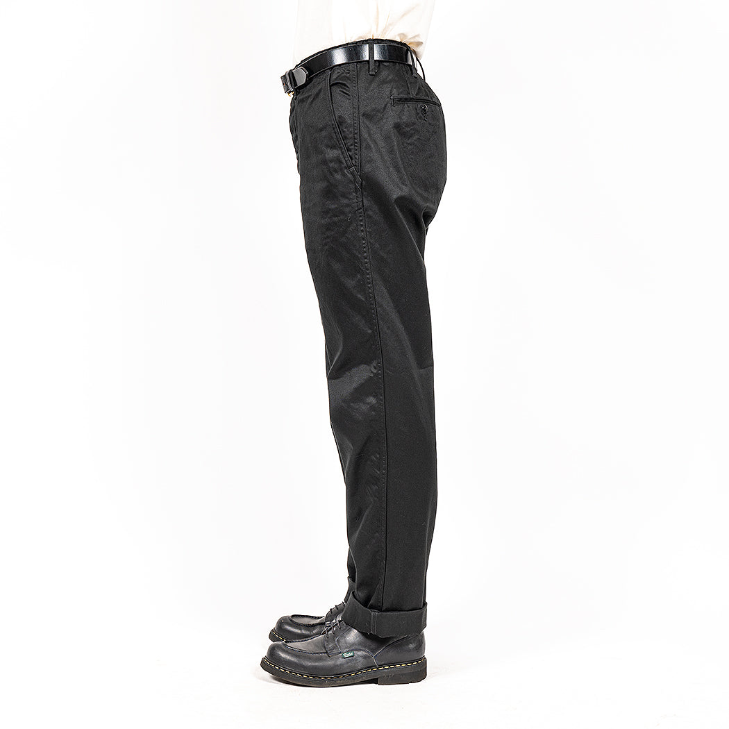 Officer Trousers, Regular Fit, Type 2, Black Chino