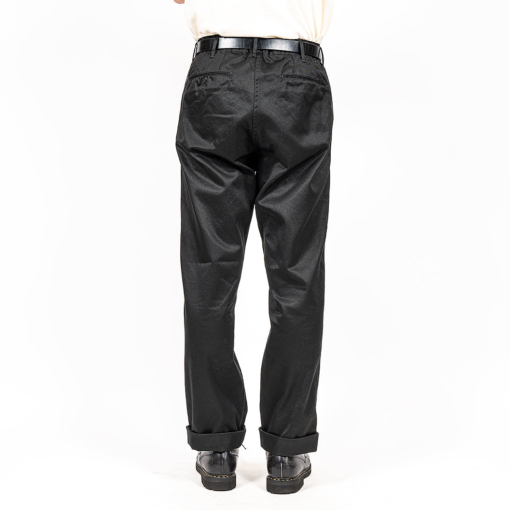 Officer Trousers, Regular Fit, Type 2, Black Chino