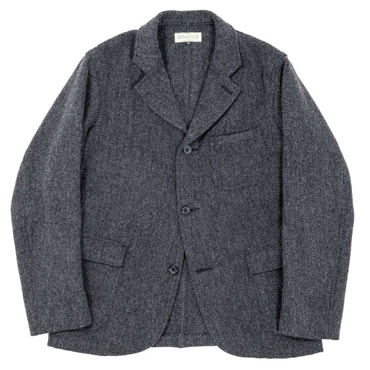 Lounge Jacket, Wool Cotton Tweed