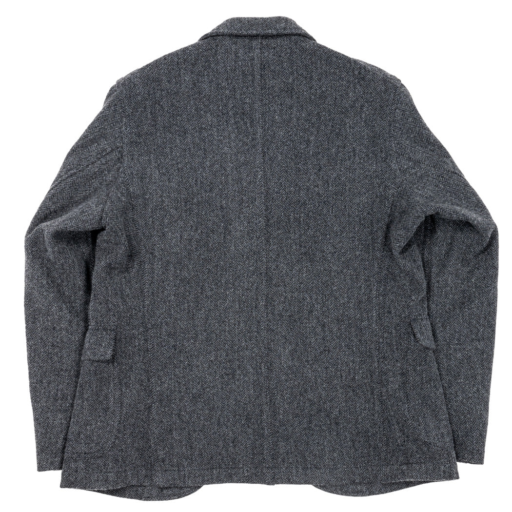 Lounge Jacket, Wool Cotton Tweed