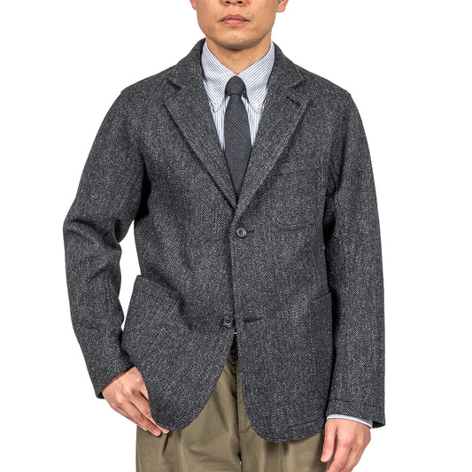 Lounge Jacket, Twisted Herringbone Tweed