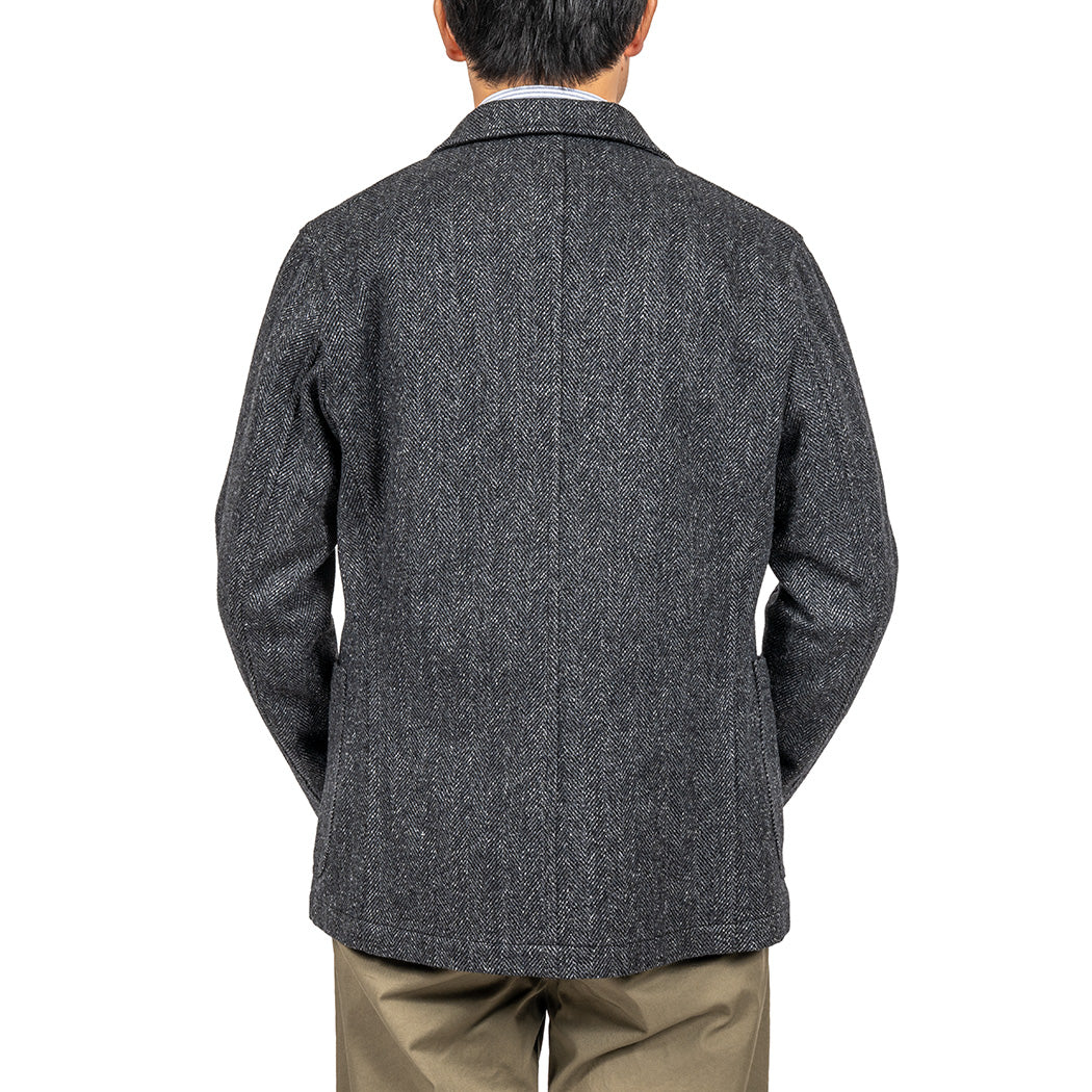 Lounge Jacket, Twisted Herringbone Tweed