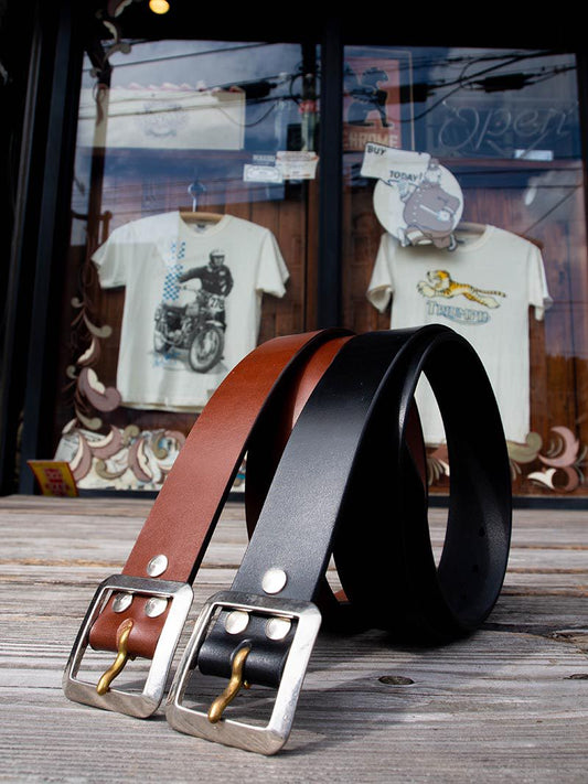 ACV-B02S UK BRIDLE LEATHER NARROW GARRISON BELT