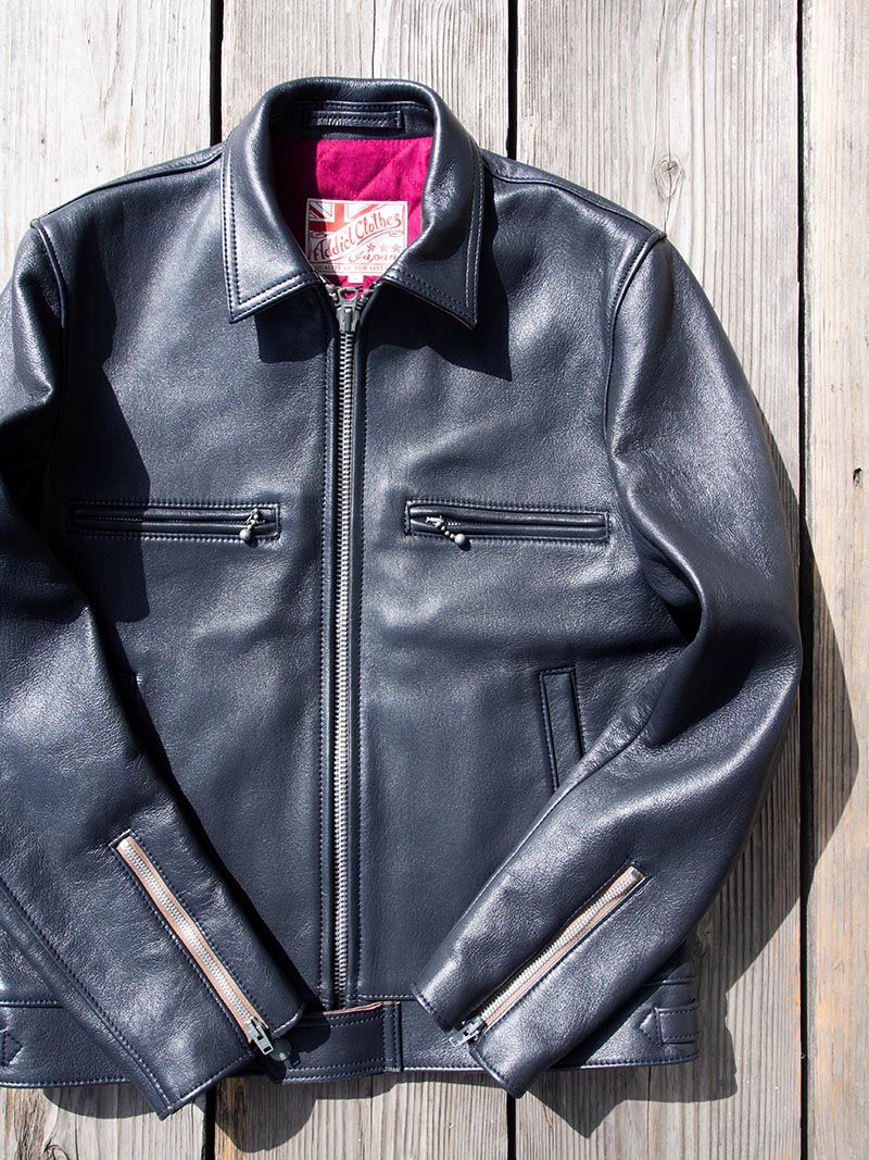 AD-12 SHEEPSKIN JSR JACKET -Dark Blue-